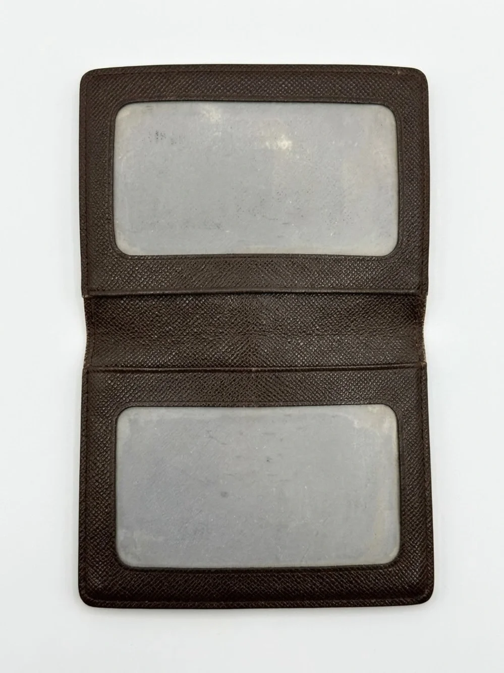 Louis Vuitton Brown Damier Canvas Passport Holder with Box & Ribbon